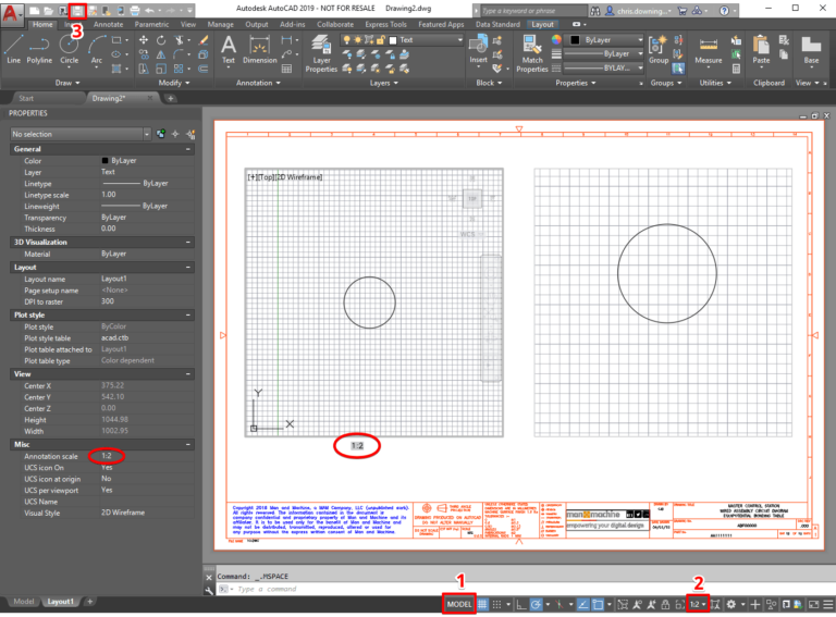 scaling viewport in bricscad