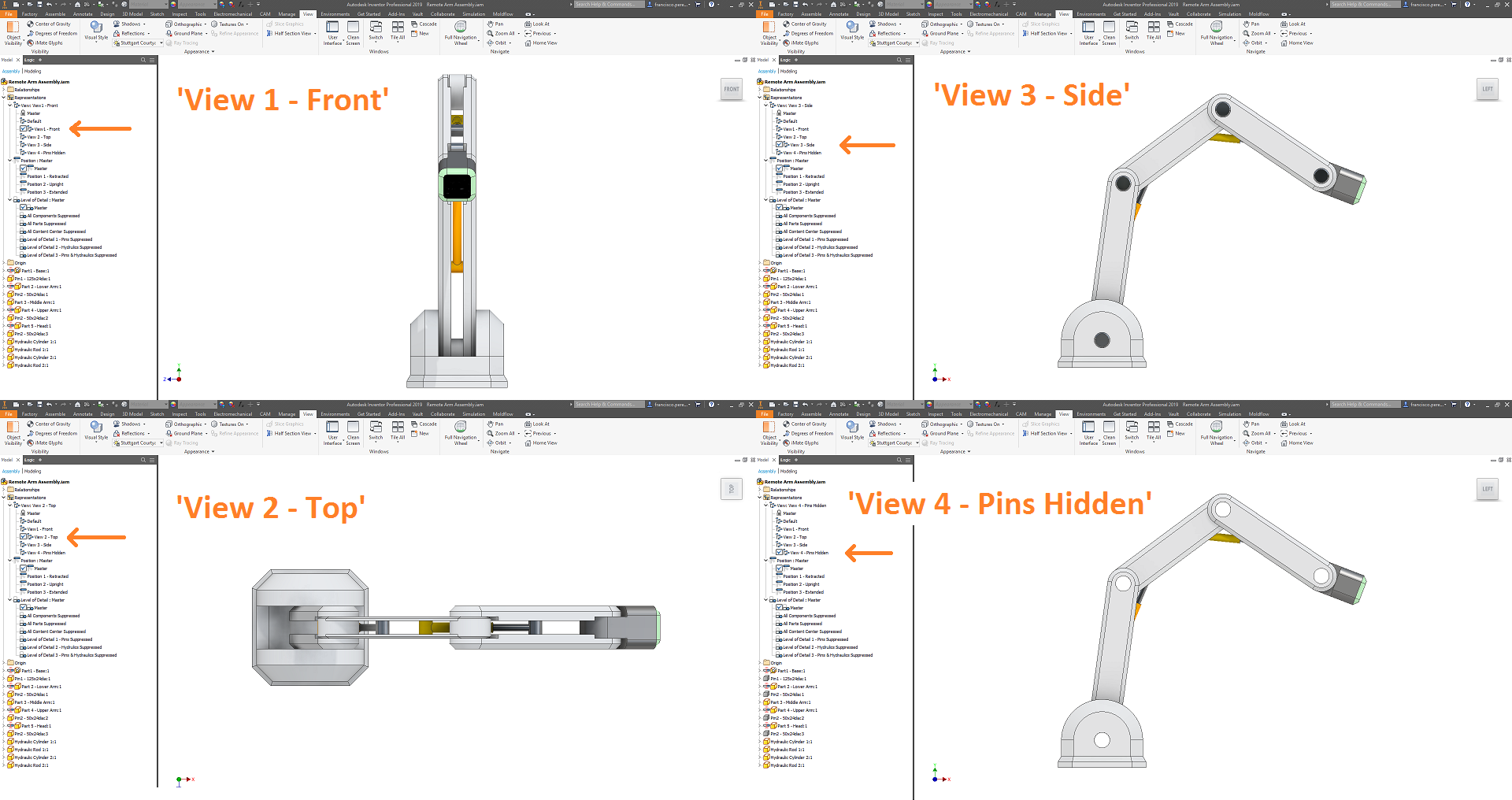 View Representations Positional Representations And Levels