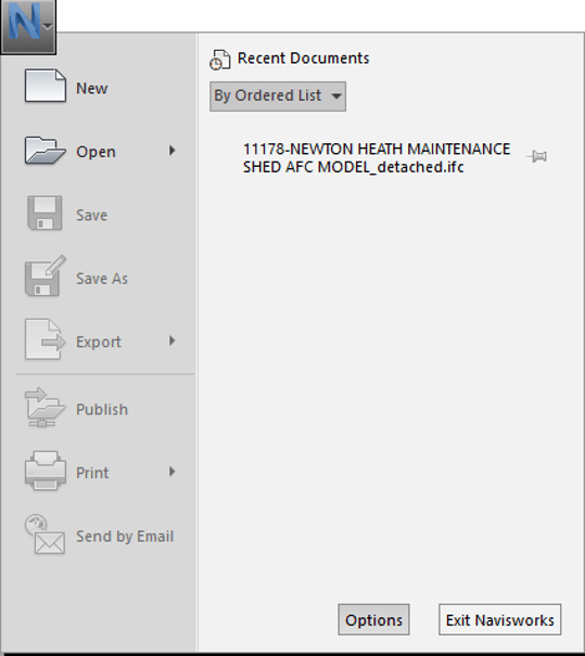 revit to navisworks export settings