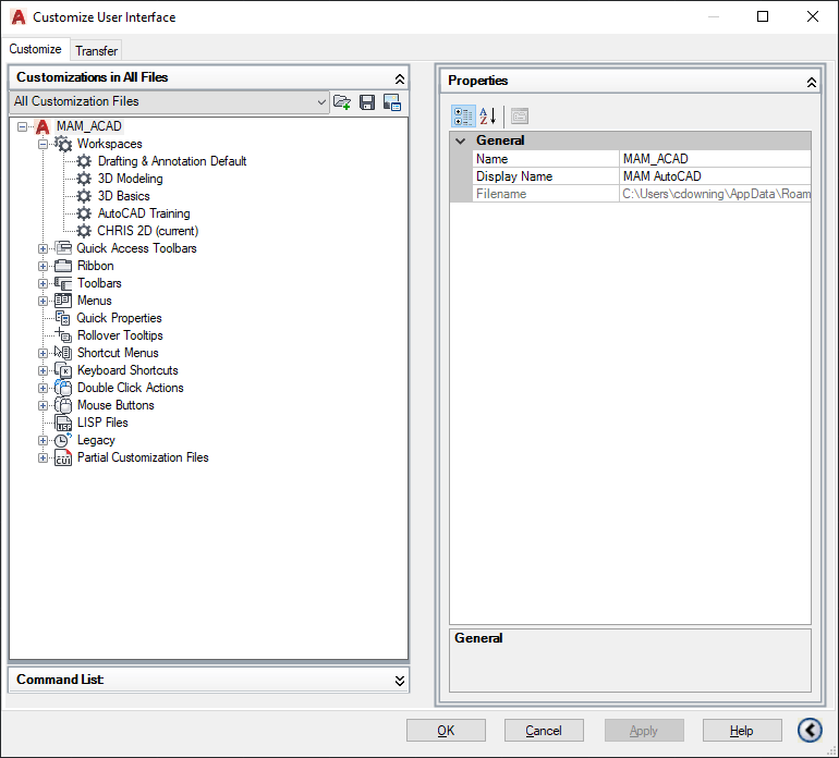 Custom User Interface Cui In Autocad Man And Machine 9578