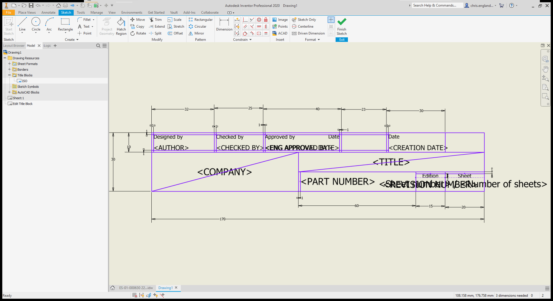 Creating An Inventor Drawing Template Part 3 Of 3 Title Block Man 