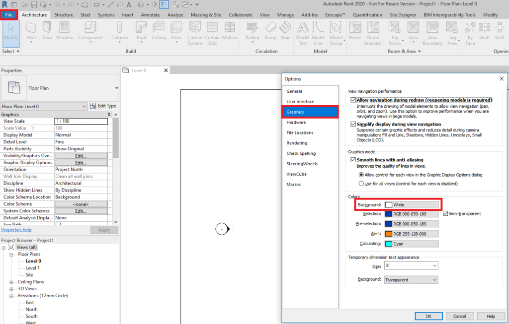 Revit OpEd: Importing CAD Files and Invert Colors